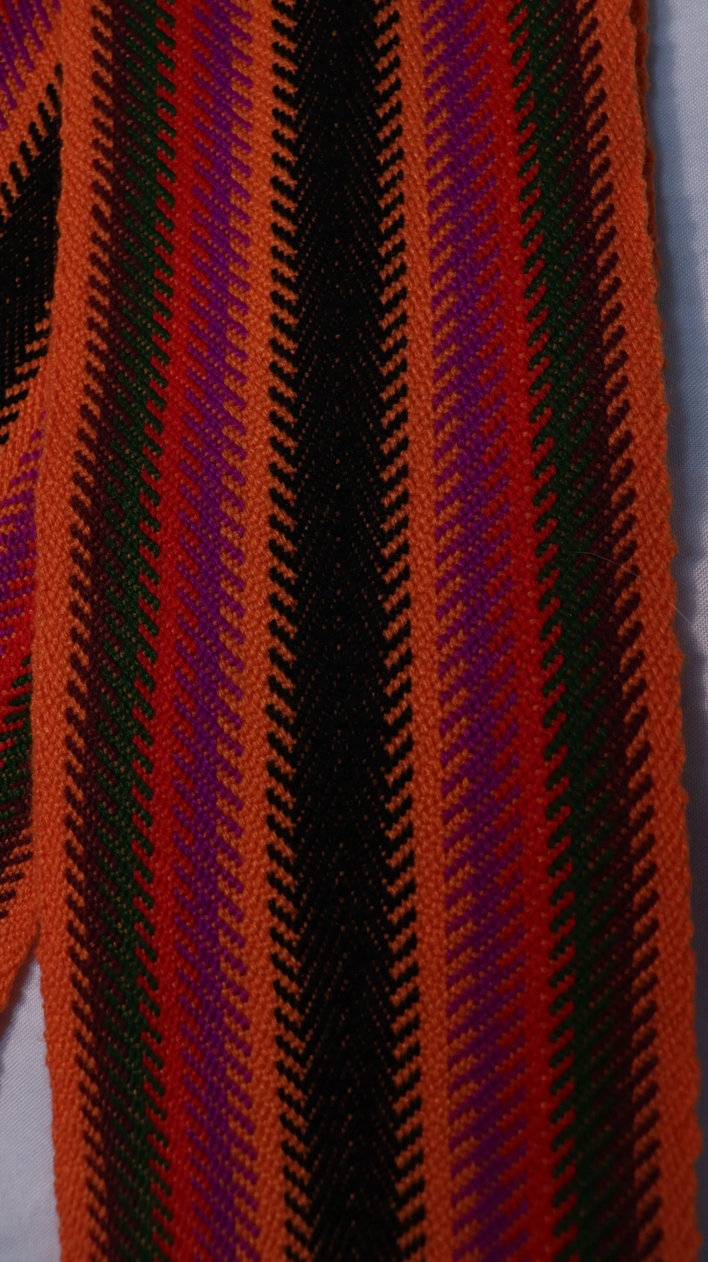 One-of-a-kind Sash Medium Alpaca Ceinture Fléchée Unique Moyenne Alpaga - U279 - Image 2