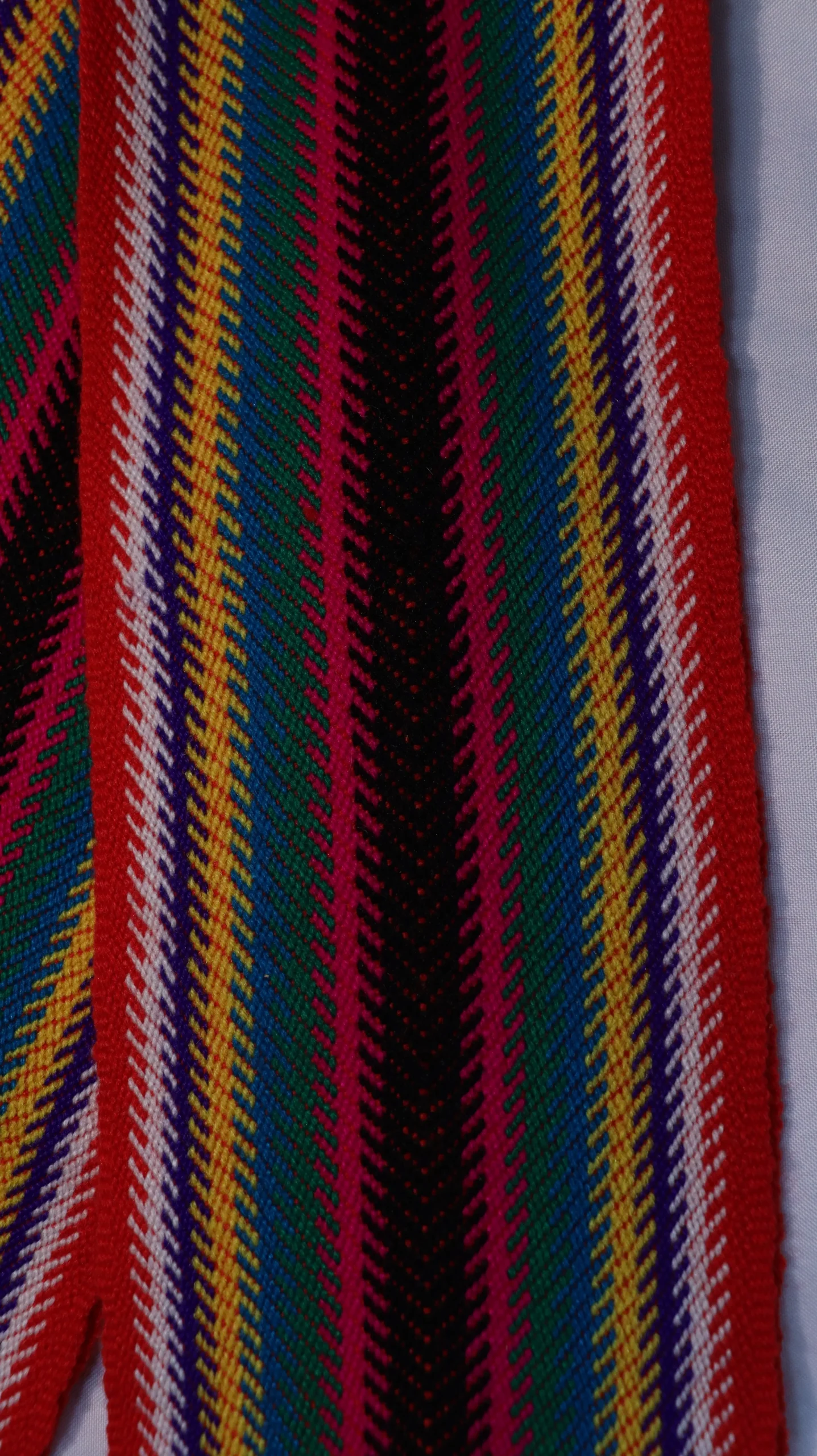 One-of-a-kind Sash Medium Alpaca Ceinture Fléchée Unique Moyenne Alpaga - U280 - Image 2