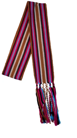 One-of-a-kind Sash Medium Alpaca Ceinture Fléchée Unique Moyenne Alpaga - U286