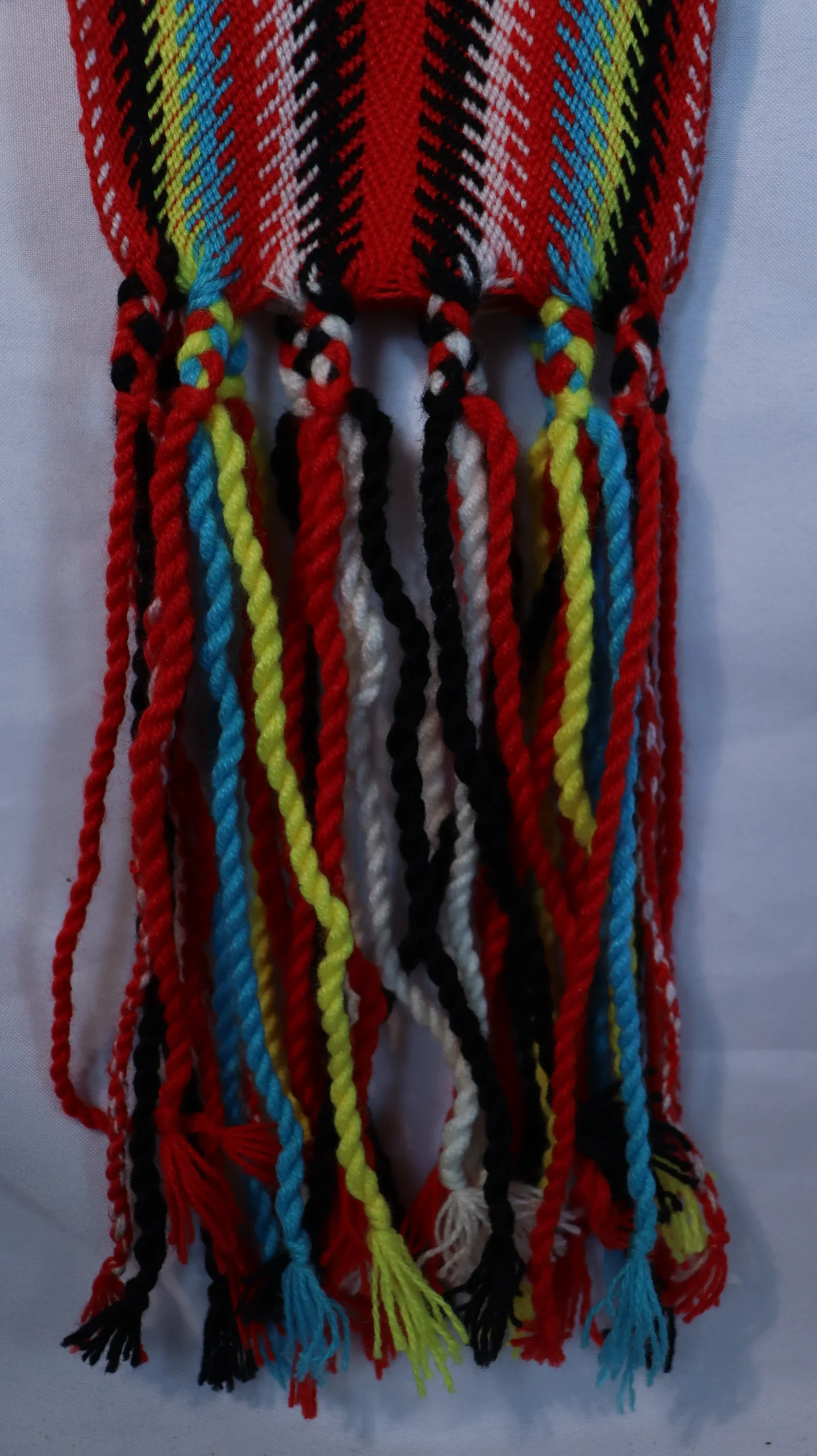 One-of-a-kind Sash Medium Alpaca Ceinture Fléchée Unique Moyenne Alpaga - U287 - Image 3