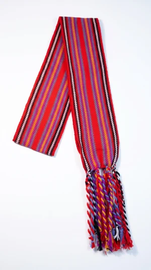 One-of-a-kind Sash Medium Alpaca Ceinture Fléchée Unique Moyenne Alpaga - U289