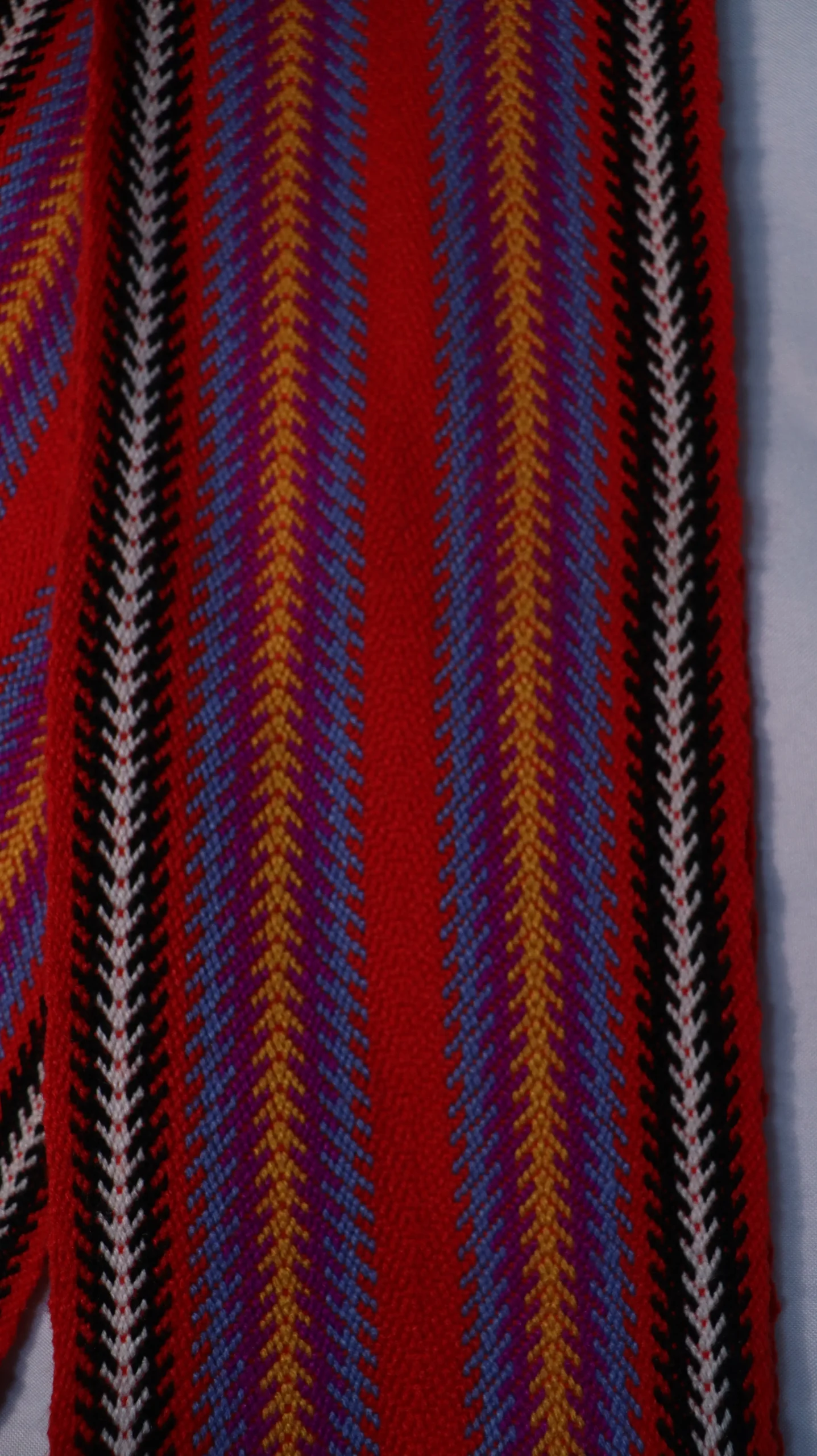 One-of-a-kind Sash Medium Alpaca Ceinture Fléchée Unique Moyenne Alpaga - U289 - Image 2