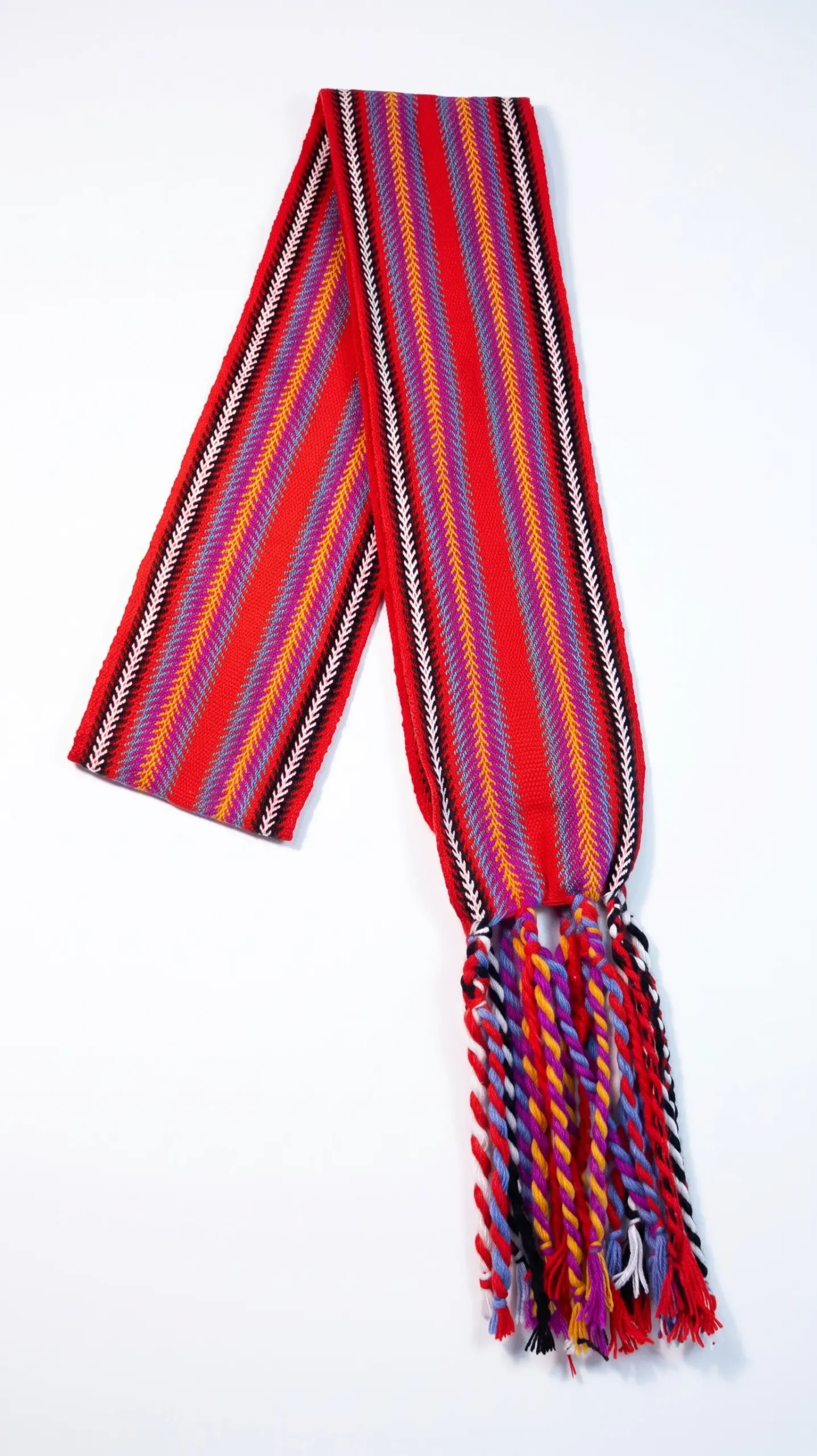One-of-a-kind Sash Medium Alpaca Ceinture Fléchée Unique Moyenne Alpaga - U289