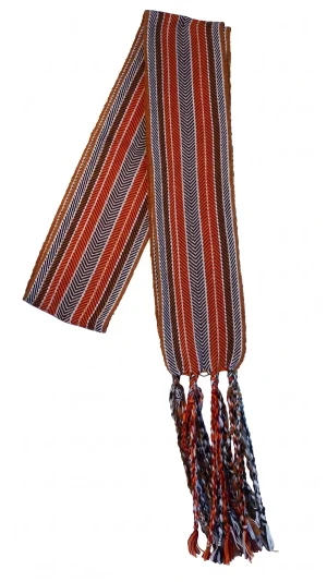 One-of-a-kind Sash Medium Alpaca Ceinture Fléchée Unique Moyenne Alpaga - U294