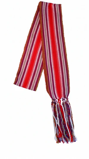 One-of-a-kind Sash Medium Alpaca Ceinture Fléchée Unique Moyenne Alpaga - U298