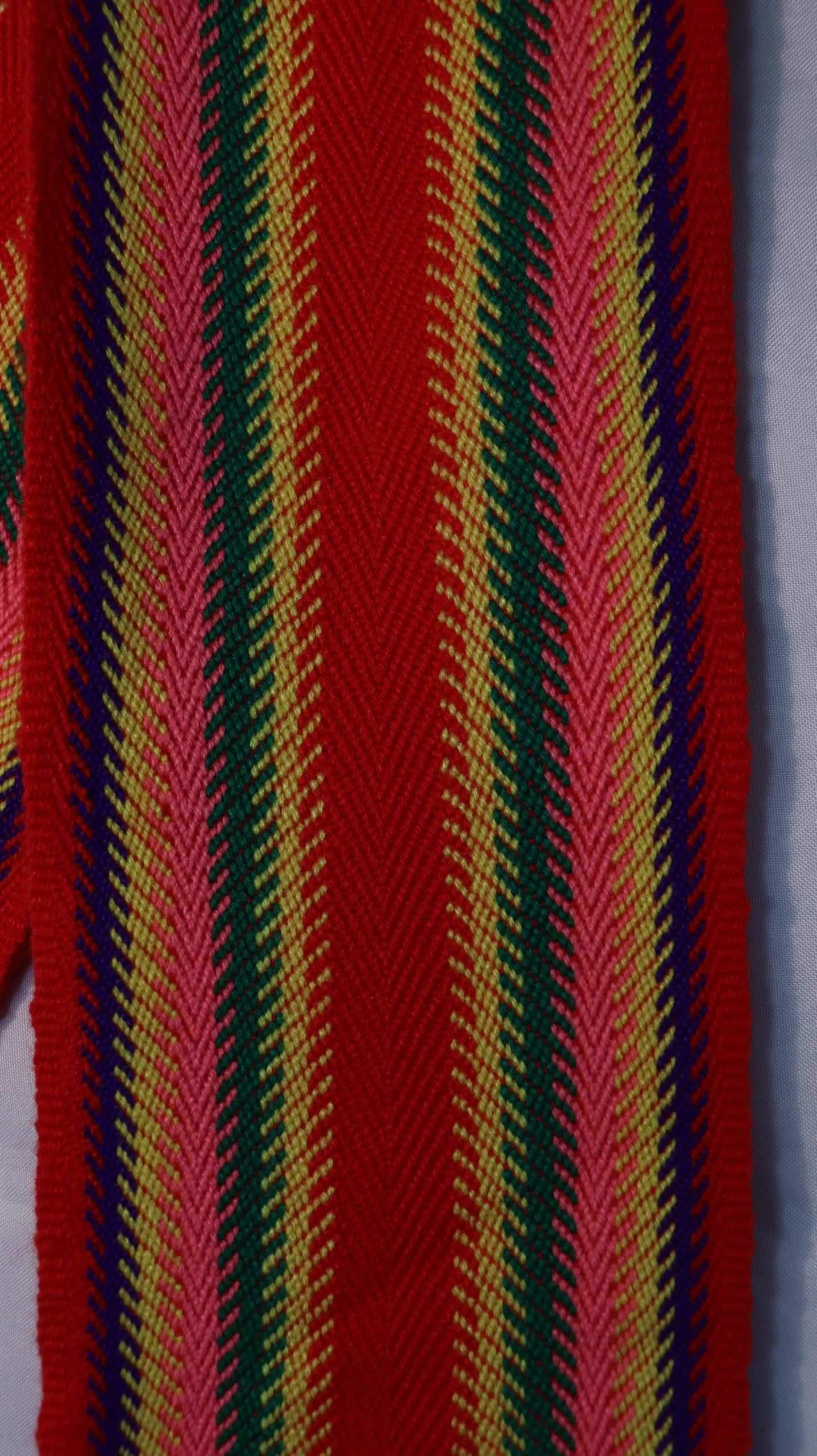 One-of-a-kind Sash Medium Alpaca Ceinture Fléchée Unique Moyenne Alpaga - U303 - Image 2