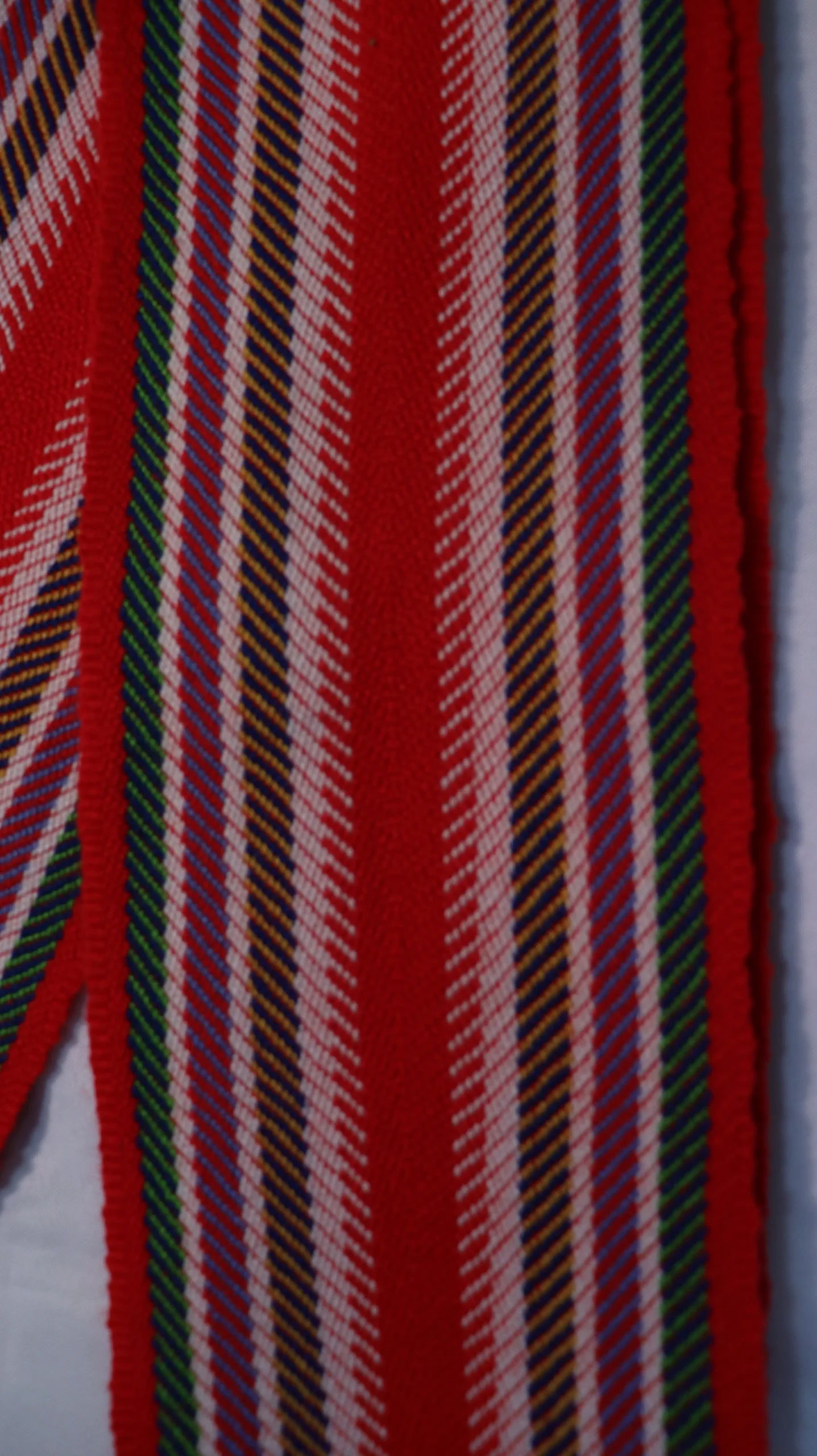 One-of-a-kind Sash Medium Alpaca Ceinture Fléchée Unique Moyenne Alpaga - U306 - Image 2