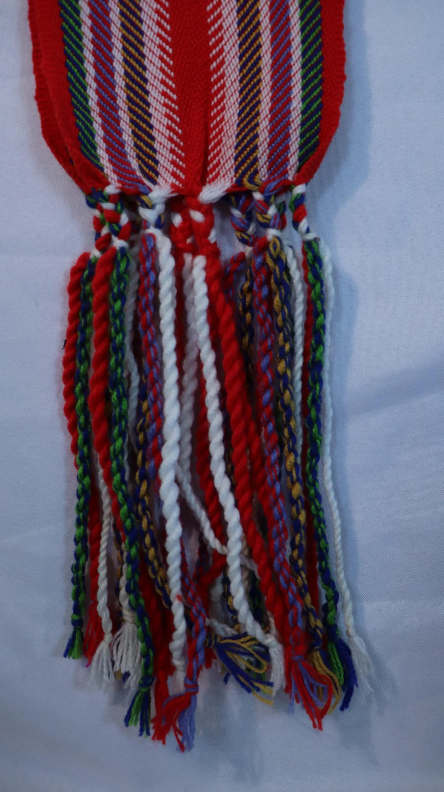 One-of-a-kind Sash Medium Alpaca Ceinture Fléchée Unique Moyenne Alpaga - U306 - Image 3