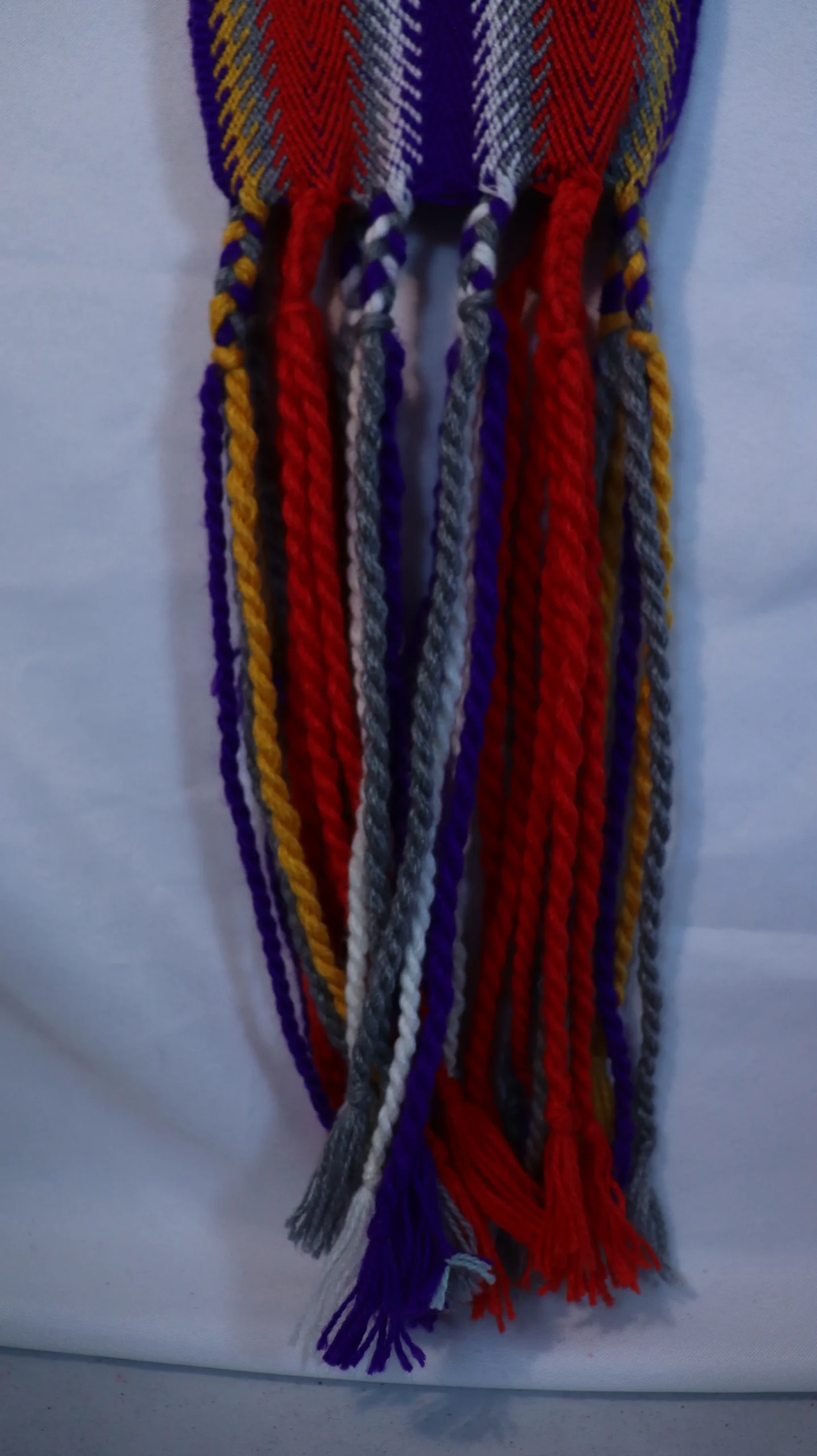 One-of-a-kind Sash Medium Alpaca Ceinture Fléchée Unique Moyenne Alpaga - U313 - Image 3