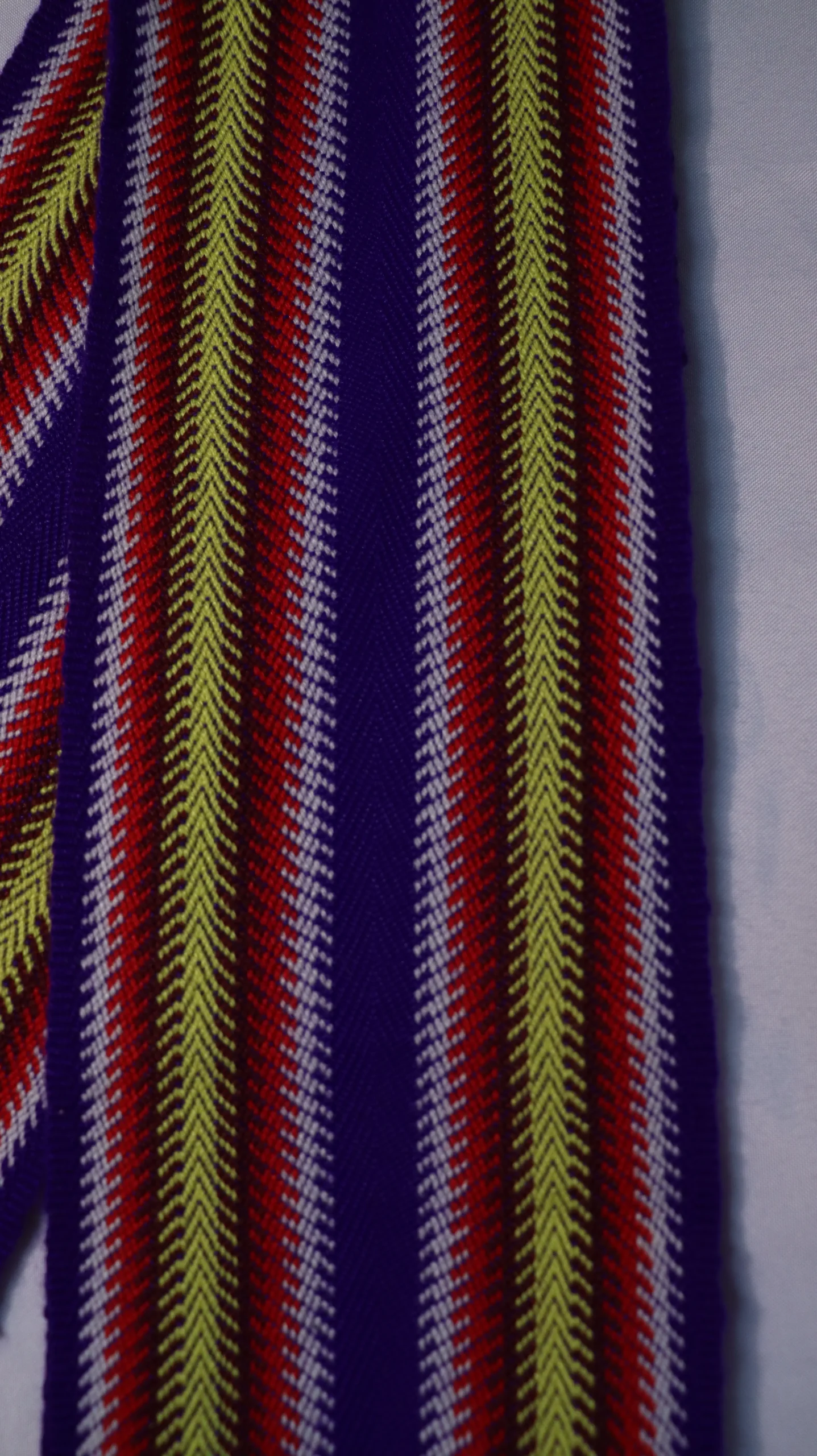 One-of-a-kind Sash Medium Alpaca Ceinture Fléchée Unique Moyenne Alpaga - U325 - Image 2