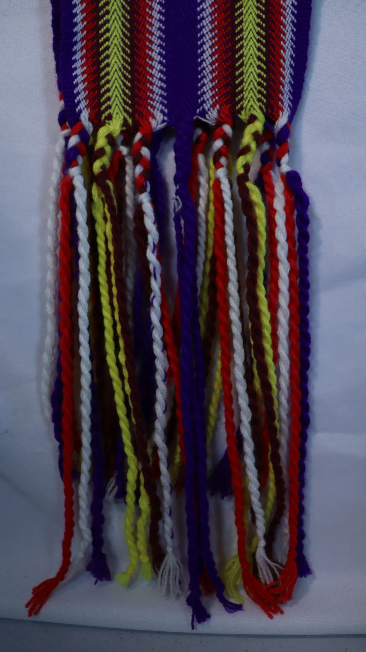 One-of-a-kind Sash Medium Alpaca Ceinture Fléchée Unique Moyenne Alpaga - U325 - Image 3